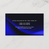 ダークブルーグレーのモノグラムマネージャの名刺 名刺 (裏面)