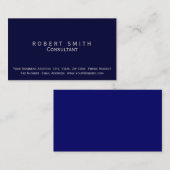 ダークブルーコンサルタントの名刺 名刺 (正面/裏面)