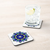 ダークブルーコースターのマンダラパターン02 コースター (右側)