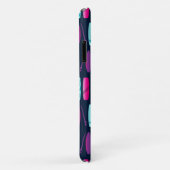 ダークブルーサーファーカラフルのサーフボード Case-Mate iPhoneケース (裏面/右)