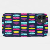 ダークブルーサーファーカラフルのサーフボード Case-Mate iPhoneケース (裏面(横))