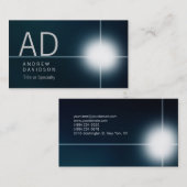 ダークブルーシャドウライトモノグラム 名刺 (正面/裏面)