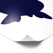 ダークブルーシータートルバーティカルB フォトプリント            (角)