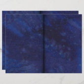 ダークブルースカイスクラップブック紙 (正面/裏面)