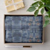 ダークブルースカイ絞り染めパターンスタイル 薄葉紙 (ギフト)