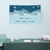 ダークブルースターズ天空ウェルカムベビーシャワー 横断幕 (トレードショー)