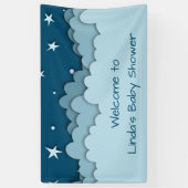 ダークブルースターズ天空ウェルカムベビーシャワー 横断幕 (縦)