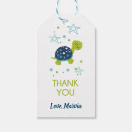 ダークブルースタータートルギフトラベル ギフトタグ