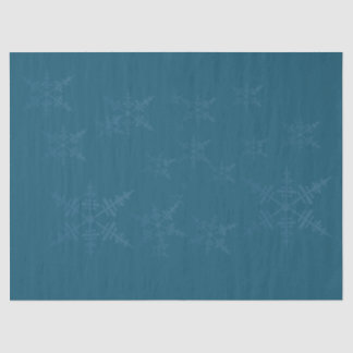 ダークブルースノーフレークティッシュペーパー 薄葉紙