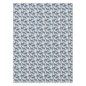 ダークブルートイルウマズシームレス テーブルクロス (正面)