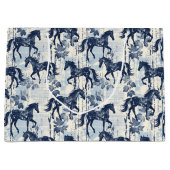 ダークブルートイルウマズシームレス ラージペーパーバッグ (正面)