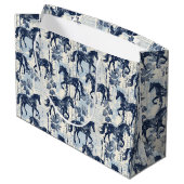 ダークブルートイルウマズシームレス ラージペーパーバッグ (裏面アングル)