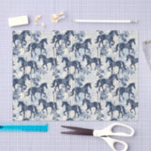 ダークブルートイルウマズシームレス 薄葉紙 (クラフト)