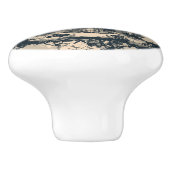 ダークブルートイルフランスの城 セラミックノブ (側面)