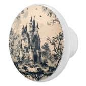 ダークブルートイルフランスの城 セラミックノブ (右)