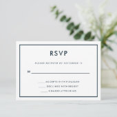 ダークブルートラベルテーマ結婚ズ |背面のマップ 出欠カード (スタンド正面)