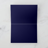 ダークブルーバー（ユダヤ教の）バル・ミツバーカード カード (内部)