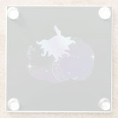 ダークブルーパンプキン ガラスコースター (裏面)