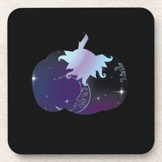 ダークブルーパンプキン コースター (正面)