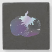 ダークブルーパンプキン ストーンコースター (正面)