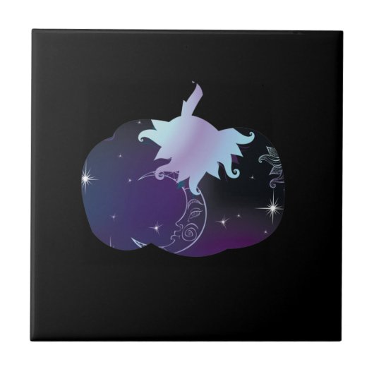 ダークブルーパンプキン タイル (正面)