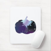 ダークブルーパンプキン マウスパッド (マウス)