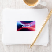 ダークブルーパープル抽象芸術先生本 ラベル (インサイチュ)