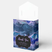 ダークブルーパープル海アゲート誕生日サンキュー フェイバーボックス (オープン)