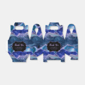 ダークブルーパープル海アゲート誕生日サンキュー フェイバーボックス (折り畳みなし)