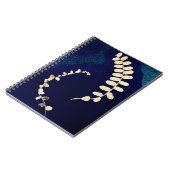 ダークブルーファーンシアノタイプスパイラルノート ノートブック (左側)