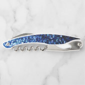 ダークブルーフェイクグリッタースパークルズモノグラム ソムリエナイフ (裏面)