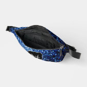 ダークブルーフェイクグリッタースパークルズモノグラム ファニーパック (見開き)