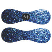 ダークブルーフェイクグリッタースパークルモノグラム名 ソフトボール (パネル)