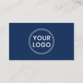 ダークブルーフェイクゴールデンカスタムウェーブ写真 名刺 (裏面)