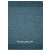 ダークブルーフェイクスエードレザー クリップボード (裏面)