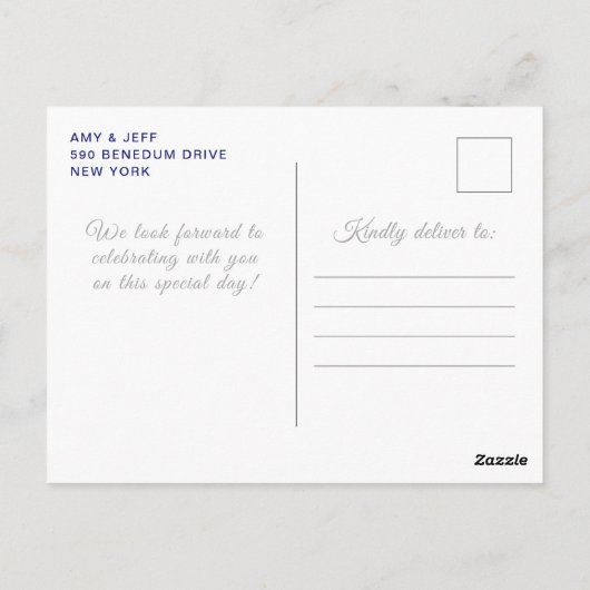 ダークブルーブロンドヘアプリンセススウィートシックスティーン ポストカード (裏面)