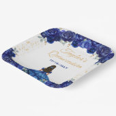 ダークブループリンセスフローラキンセアニラ ペーパープレート (傾斜あり)