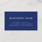 ダークブループロフェッショナルモダン名刺 名刺 (裏面)