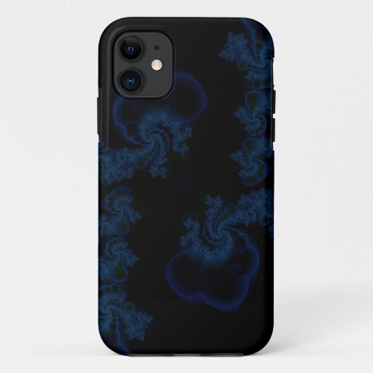 ダークブルーペイズリーiphoneケース Case-Mate iPhoneケース (裏面)
