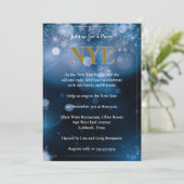 ダークブルーボヘックライトニューイブパーティー 招待状 (スタンド正面)