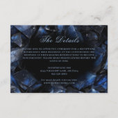 ダークブルーボーホウィッチクリスタルブラック結婚ズ エンクロージャーカード (正面)