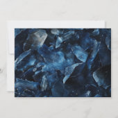 ダークブルーボーホウィッチクリスタルブラック結婚ズ セーブザデート (裏面)