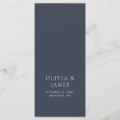 ダークブルームーディボタニカルオーバーレイ結婚ズ メニュー (裏面)