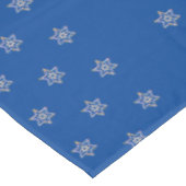 ダークブルーユダヤのホリデーテーブルクロスと星 テーブルクロス (アングル)