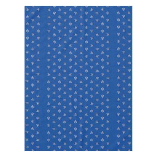 ダークブルーユダヤのホリデーテーブルクロスと星 テーブルクロス (正面)