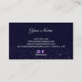 ダークブルーユニバース名刺 名刺 (裏面)