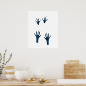 ダークブルーラットトラック ポスター (キッチン)