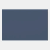 ダークブルーラッピング紙フラットシート3ピース ラッピングペーパーシート (正面)