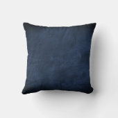 ダークブルーレザー上のロープホープ文字 クッション (裏面)