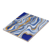 ダークブルー大理石タイル タイル (側面)